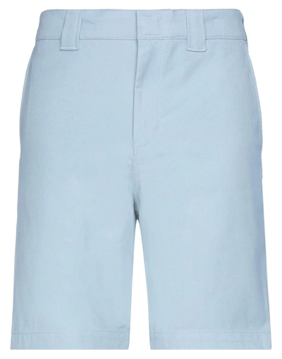 Shop Dickies Man Shorts & Bermuda Shorts Sky Blue Size 29 Cotton