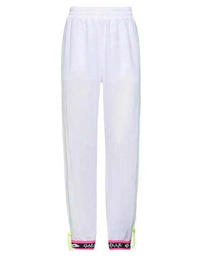 Shop Gaëlle X Lotto Leggenda Woman Pants White Size 1 Polyester