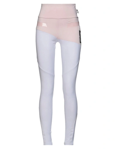 Shop Philipp Plein Woman Leggings Pink Size Xl Polyester, Elastane