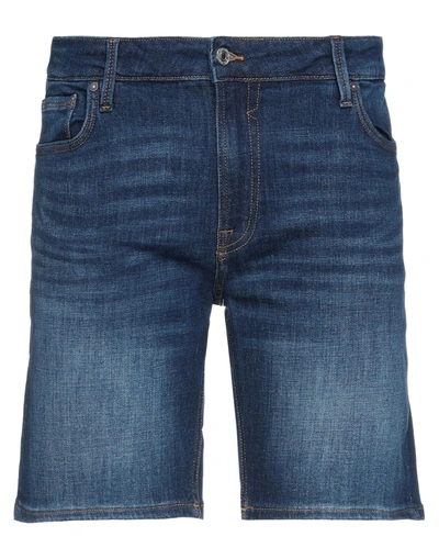 Shop Guess Man Denim Shorts Blue Size 31 Cotton, Elastane
