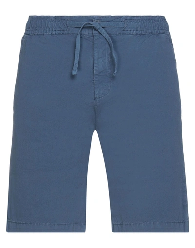 Shop North Sails Man Shorts & Bermuda Shorts Slate Blue Size 28 Cotton, Elastane