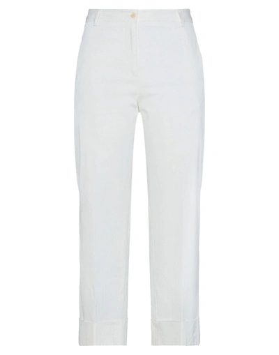 Shop Brag-wette Woman Pants White Size 6 Cotton, Elastane