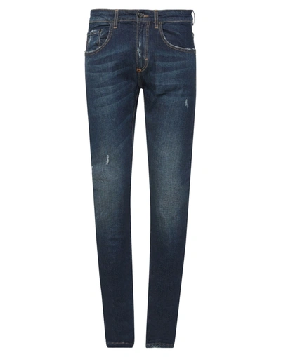 Shop Frankie Morello Man Jeans Blue Size 31 Cotton, Lycra