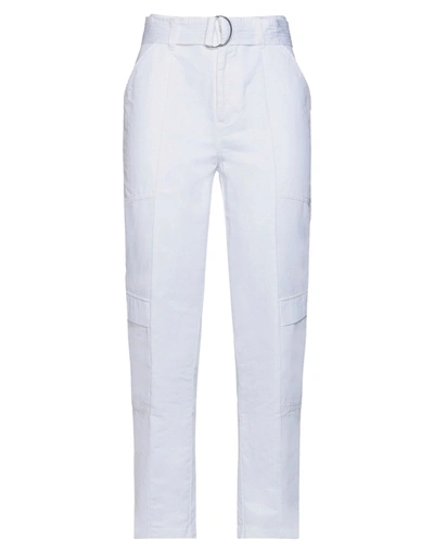 Shop J Brand Woman Pants White Size 24 Cotton, Linen