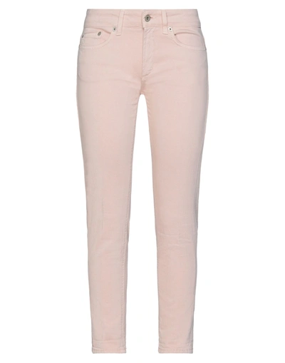 Shop Dondup Woman Pants Blush Size 32 Cotton, Elastane In Pink