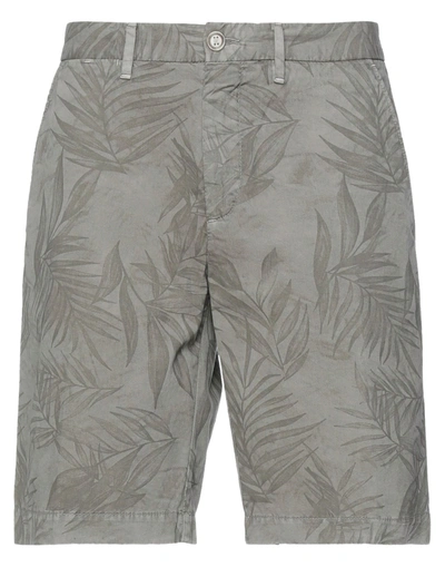 Shop Henry Cotton's Shorts & Bermuda Shorts In Khaki