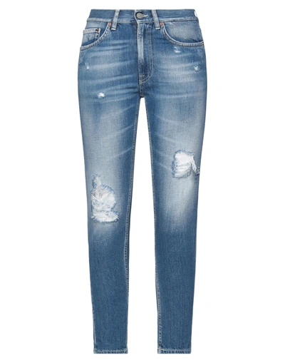 Shop Dondup Woman Jeans Blue Size 27 Cotton