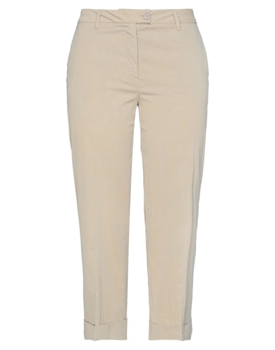 Shop Re-hash Re_hash Woman Pants Beige Size 31 Lyocell, Cotton, Elastane