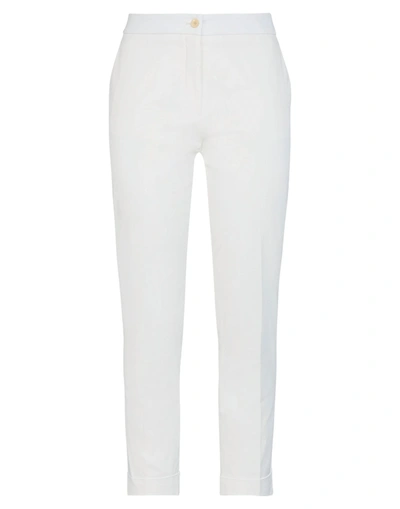 Shop Etro Woman Pants White Size 6 Cotton, Elastane