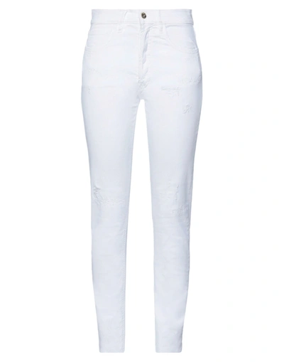 Shop Cycle Woman Jeans White Size 29 Cotton, Elastane