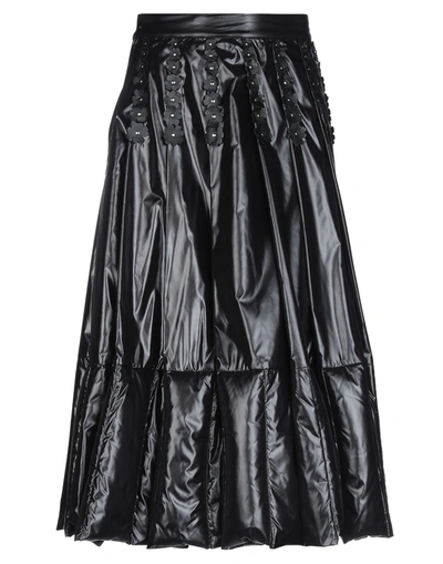 Shop Moncler Midi Skirts In Black