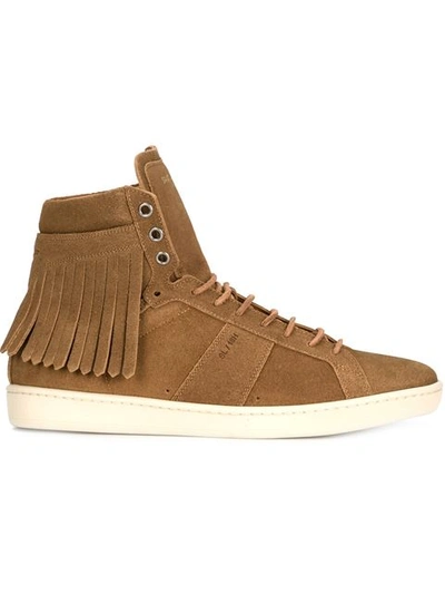 Saint Laurent 'court Classic' Trainers In Brown