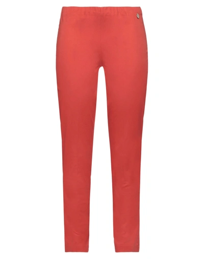 Shop Animagemella Woman Pants Rust Size 6 Cotton, Elastane In Red