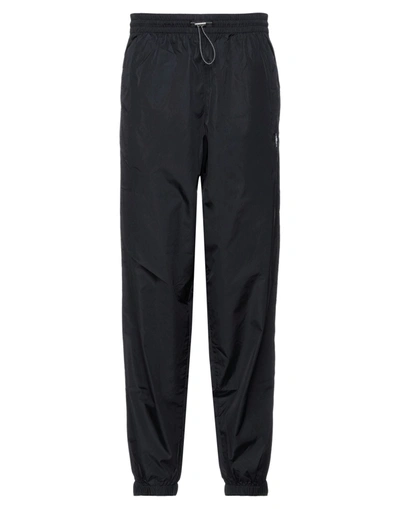 Shop Marcelo Burlon County Of Milan Marcelo Burlon Man Pants Black Size M Polyamide, Polyester