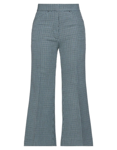 Shop Moncler 2  1952 Woman Pants Sky Blue Size 6 Virgin Wool, Cotton