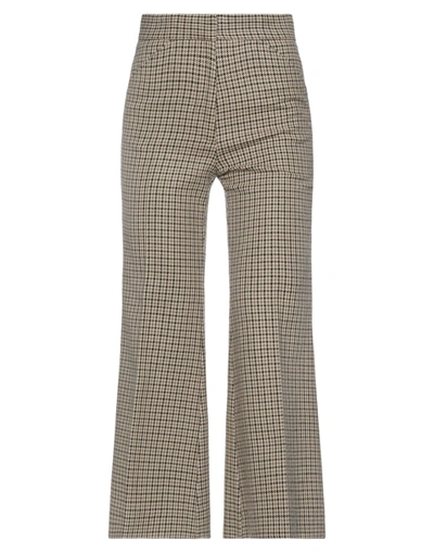 Shop Moncler 2  1952 Woman Pants Beige Size 6 Virgin Wool, Cotton
