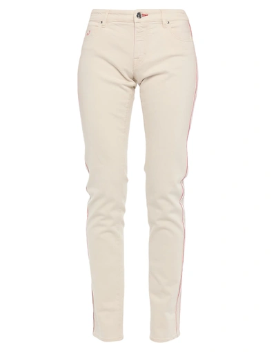 Shop Jacob Cohёn Jeans In Ivory