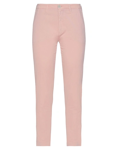 Shop Barba Napoli Woman Pants Light Pink Size 31 Cotton, Elastane