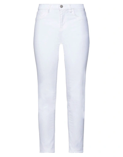 Shop Brian Dales Woman Jeans White Size 26 Cotton, Elastane