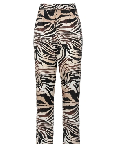 Shop Gaelle Paris Gaëlle Paris Woman Pants Beige Size 4 Polyester