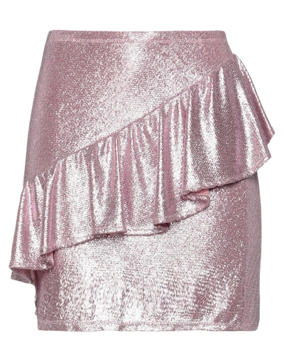 Shop ★ Art Shopart Woman Mini Skirt Pink Size M Polyamide, Elastane, Metallic Fiber In Pink