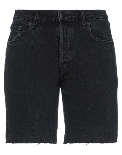 Shop J Brand Woman Denim Shorts Black Size 27 Cotton, Lyocell