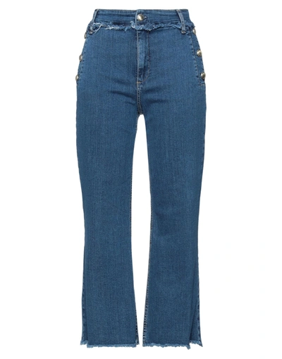 Shop Liu •jo Woman Jeans Blue Size 30 Cotton, Elastane