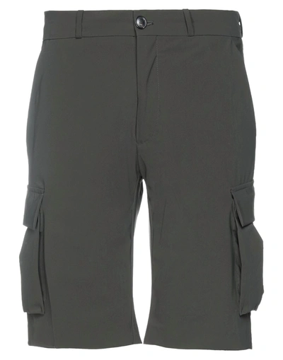 Shop Rrd Man Shorts & Bermuda Shorts Military Green Size 28 Polyamide, Elastane