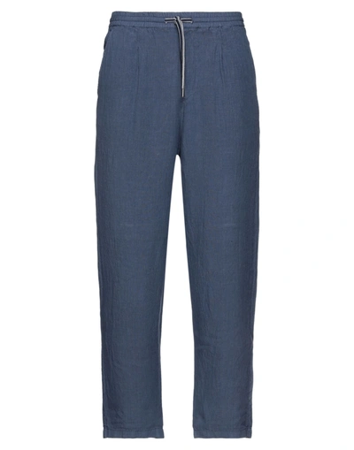 Shop Seventy Sergio Tegon Pants In Slate Blue
