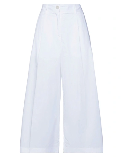 Shop Meimeij Cropped Pants In White