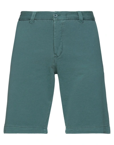 Shop R3d Wöôd Man Shorts & Bermuda Shorts Sage Green Size L Cotton