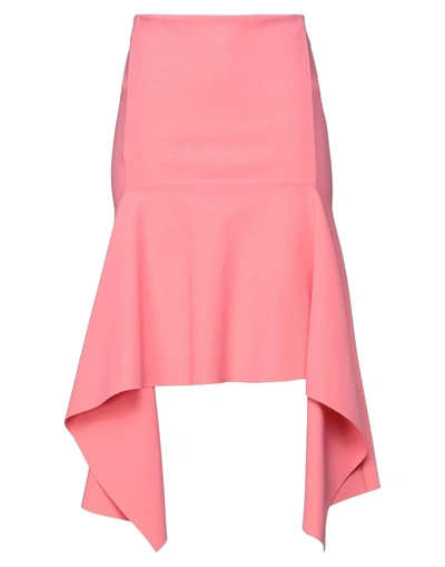 Shop Chiara Boni La Petite Robe Woman Midi Skirt Salmon Pink Size 6 Polyamide, Elastane