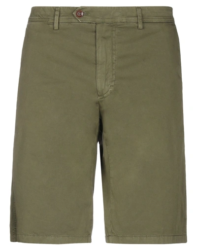 Shop Seventy Sergio Tegon Shorts & Bermuda Shorts In Military Green
