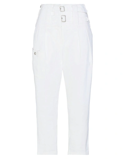Shop Olla Parèg Cropped Pants In White