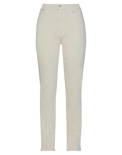 Shop J Brand Woman Jeans Beige Size 25 Cotton, Polyester, Elastane
