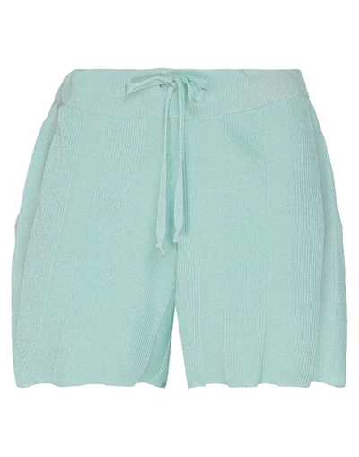 Shop Antonella Rizza Woman Shorts & Bermuda Shorts Light Green Size L Metal, Nylon