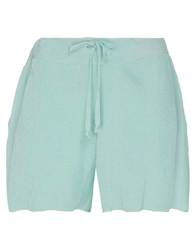 Antonella Rizza Woman Shorts & Bermuda Shorts Light Green Size S Metal, Nylon In Green