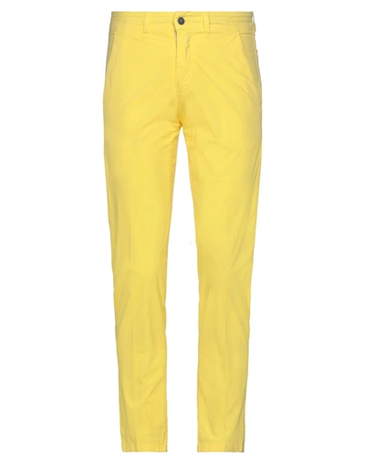 Shop Liu •jo Man Man Pants Yellow Size 44 Cotton, Elastane