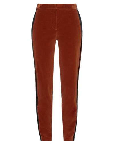 Shop Au Jour Le Jour Woman Pants Rust Size 6 Cotton, Polyester In Red