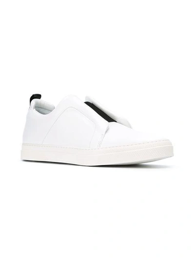 Shop Pierre Hardy Slider Slip-on Sneakers In White