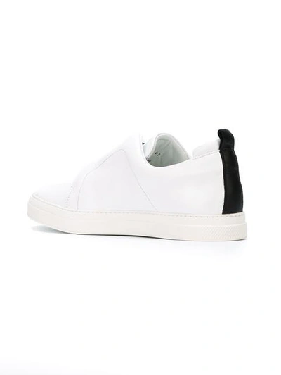 Shop Pierre Hardy Slider Slip-on Sneakers In White