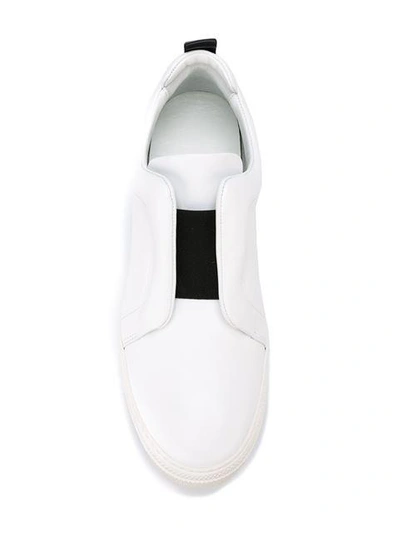 Shop Pierre Hardy Slider Slip-on Sneakers In White