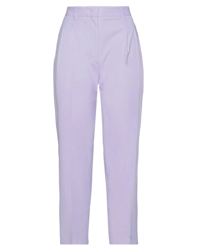 Shop Ps By Paul Smith Ps Paul Smith Woman Pants Lilac Size 6 Cotton, Viscose In Purple