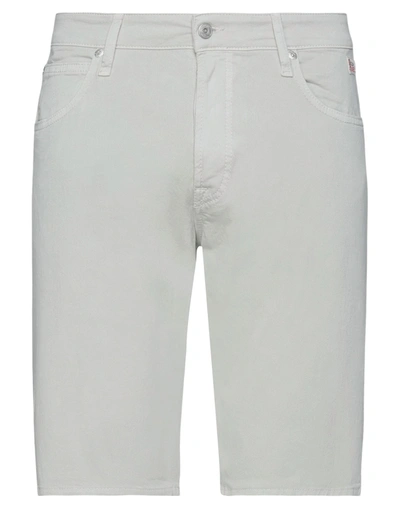 Shop Roy Rogers Roÿ Roger's Man Shorts & Bermuda Shorts Ivory Size 29 Cotton, Elastane In White