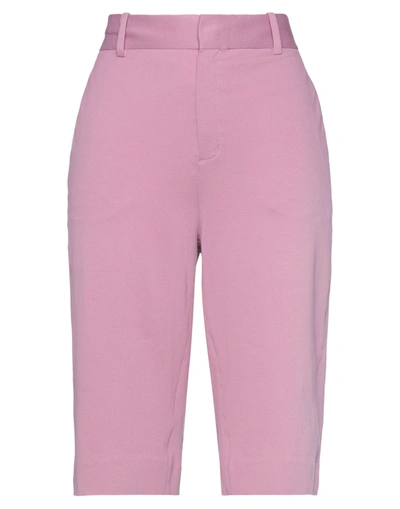 Shop Circolo 1901 Woman Pants Pastel Pink Size 8 Cotton, Elastane