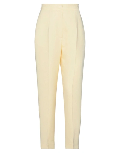 Shop Alexander Mcqueen Woman Pants Yellow Size 6 Wool, Silk, Polyamide