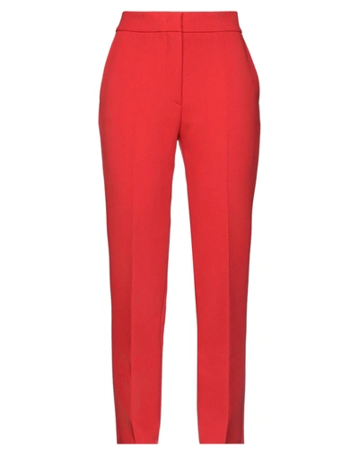 Shop Msgm Woman Pants Red Size 6 Polyester, Viscose, Elastane