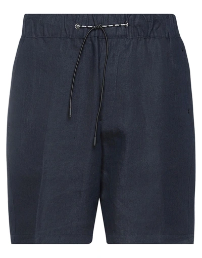 Shop Pmds Premium Mood Denim Superior Shorts & Bermuda Shorts In Dark Blue