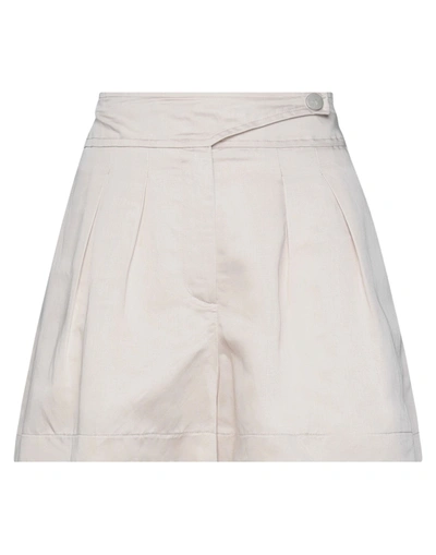 Shop 8pm Woman Shorts & Bermuda Shorts Beige Size S Viscose, Linen