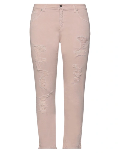 Shop Up ★ Jeans Woman Pants Blush Size 31 Cotton, Elastane In Pink
